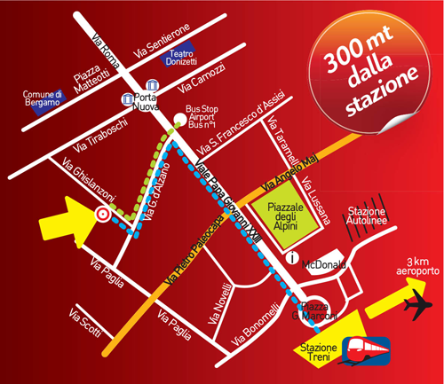 Mappa CentralHostelBG